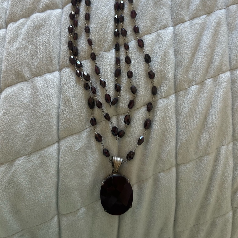 Garnet necklace
